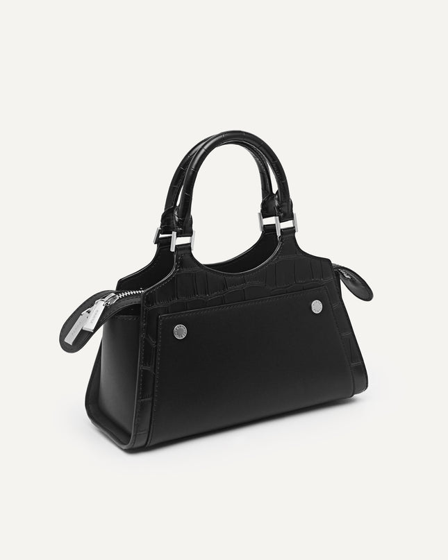 Leather Top Handle Bag