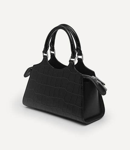 Leather Top Handle Bag