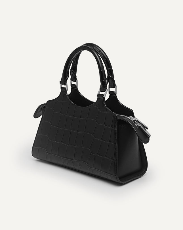 Leather Top Handle Bag