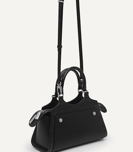 Leather Top Handle Bag