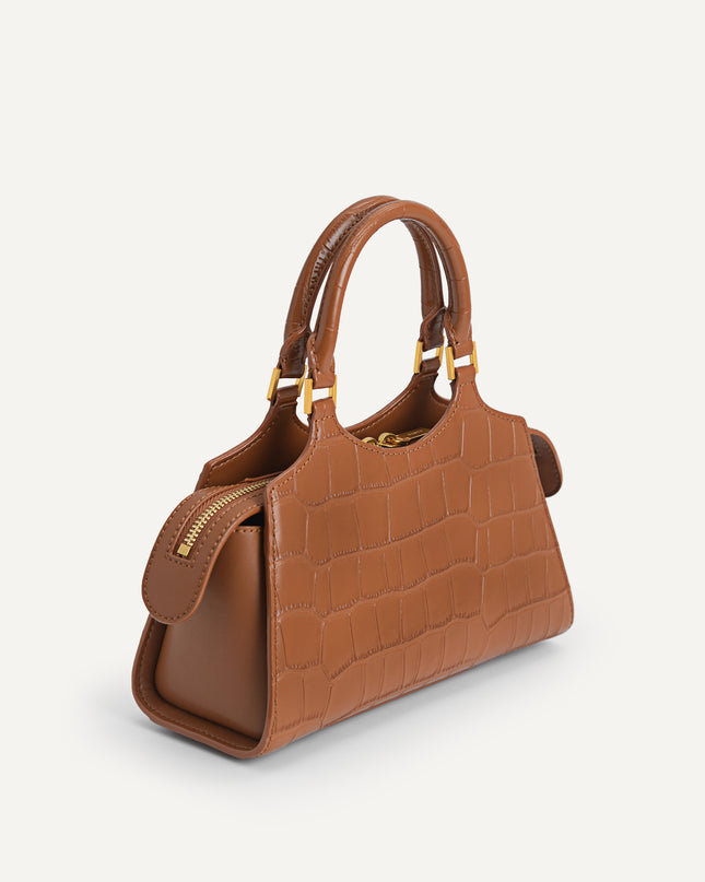 Leather Top Handle Bag