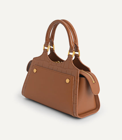 Leather Top Handle Bag