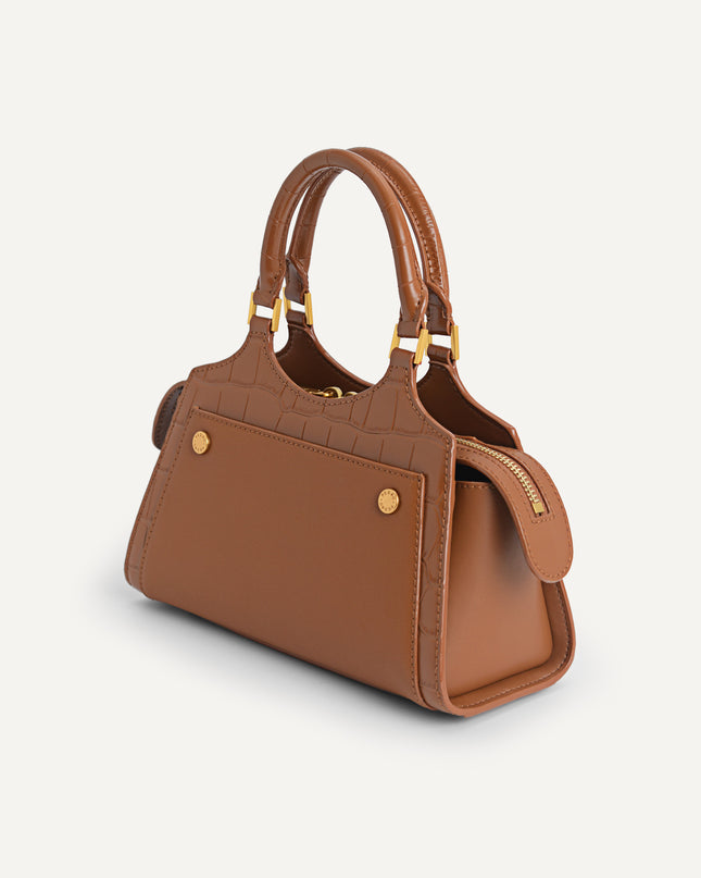 Leather Top Handle Bag