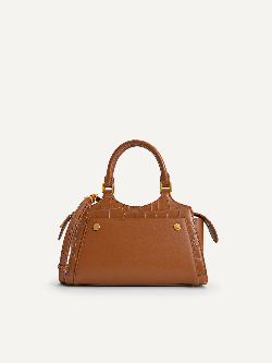 Leather Top Handle Bag