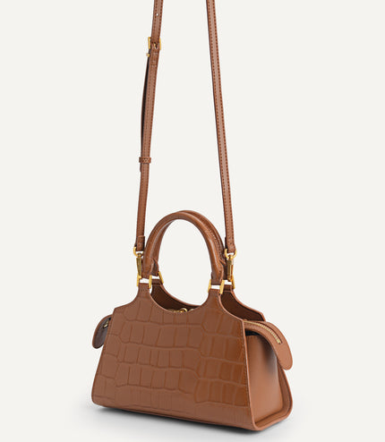 Leather Top Handle Bag