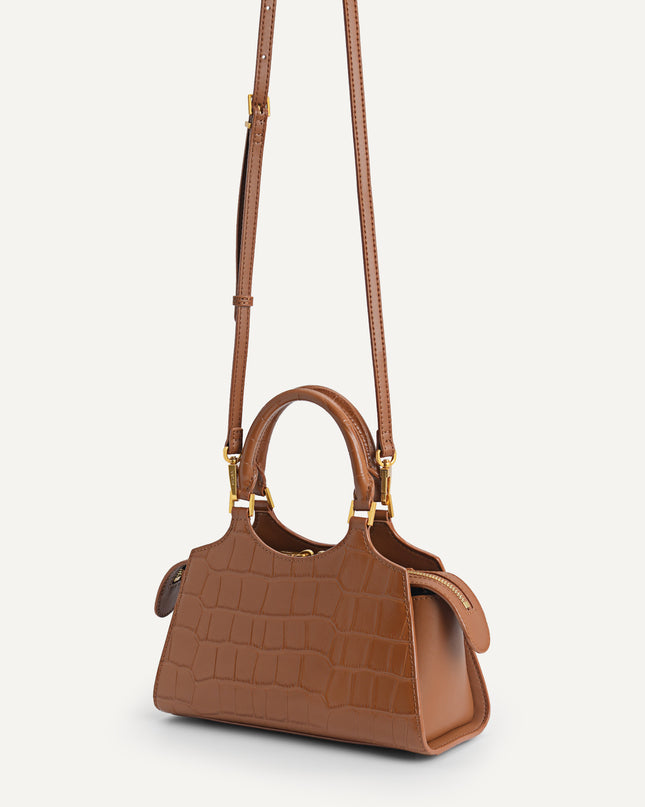 Leather Top Handle Bag