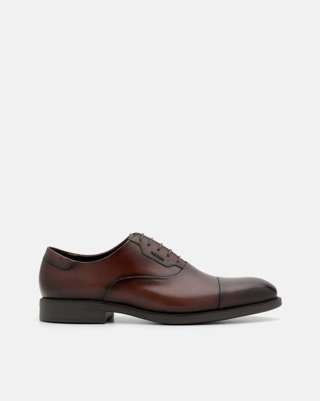 Altitude Leather Captoe Oxford Shoes-Brown