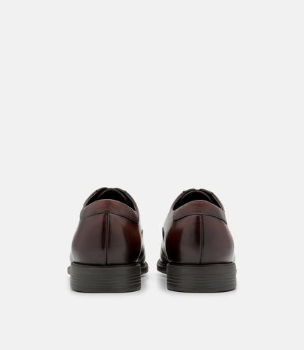 Altitude Leather Captoe Oxford Shoes-Brown