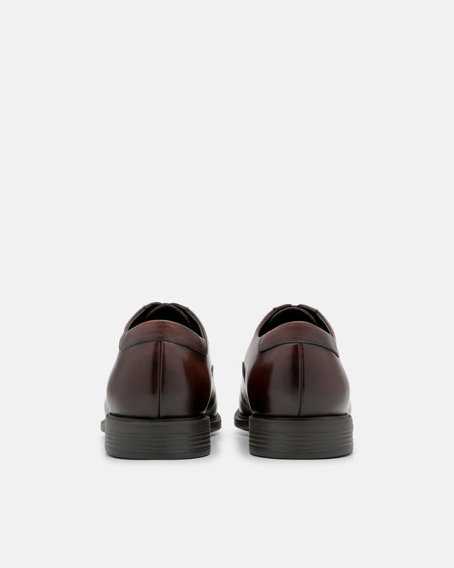 Altitude Leather Captoe Oxford Shoes-Brown