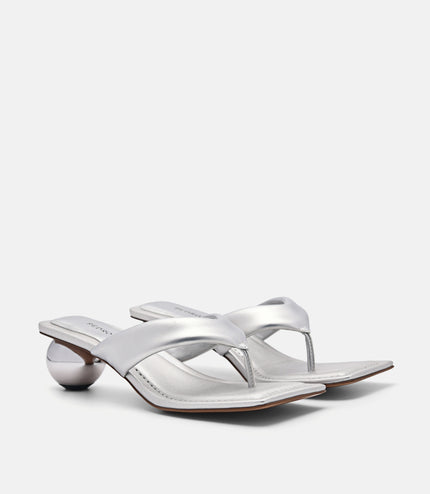 Vibe Heel Sandals - Silver