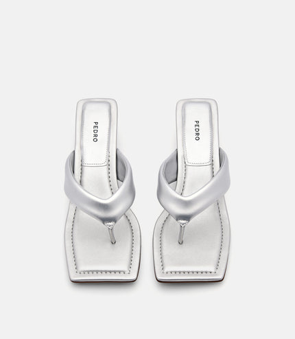 Vibe Heel Sandals - Silver