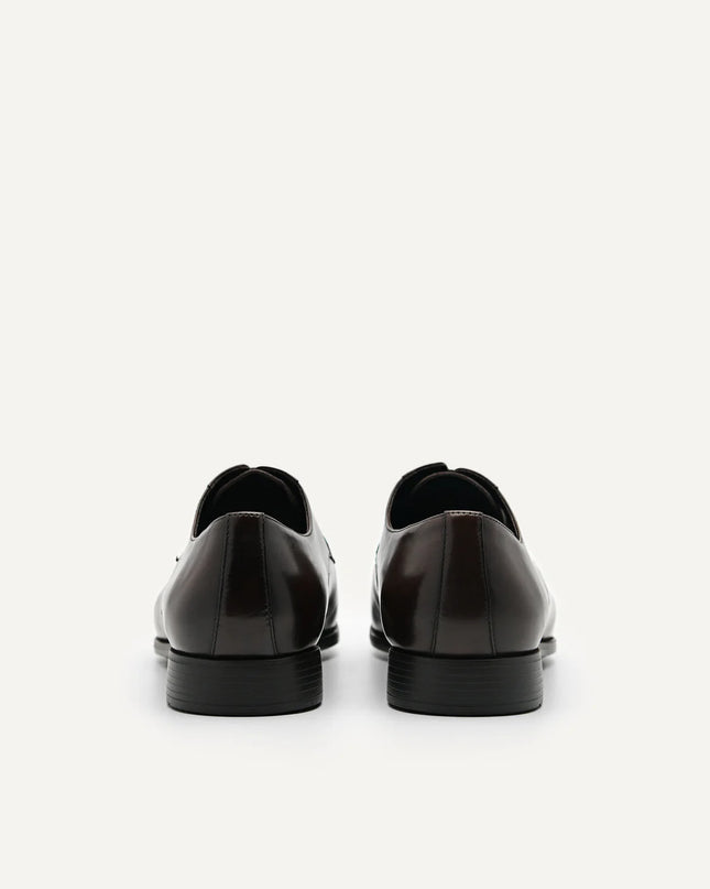 Altitude Lightweight Leather Derby Shoes - Dark Brown