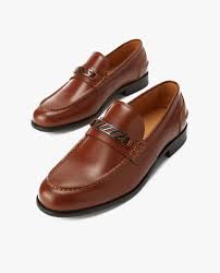 Leather Horsebit Loafers - Brown