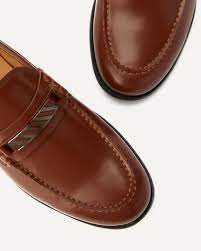 Leather Horsebit Loafers - Brown