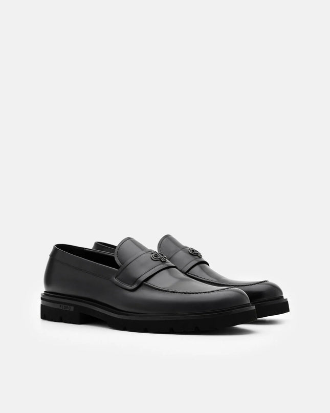 Wyatt Leather Loafers - Black