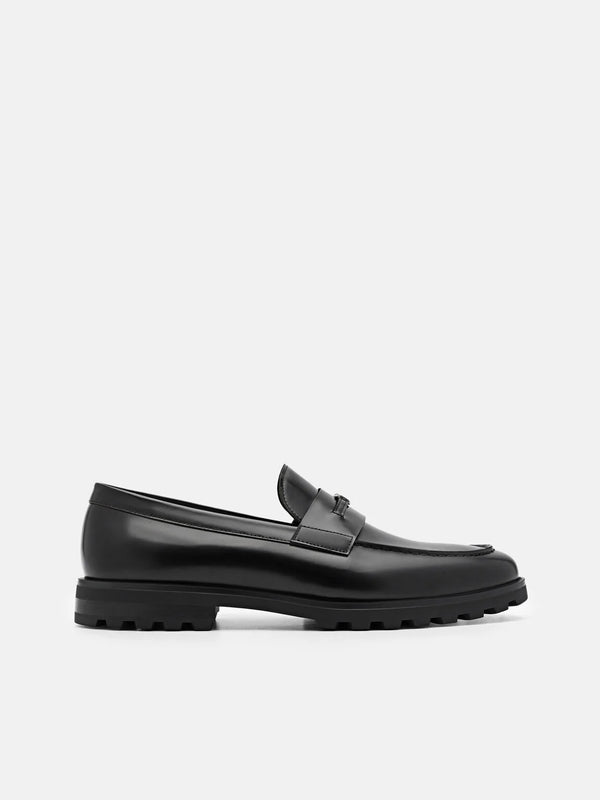 Leather Loafers - Black