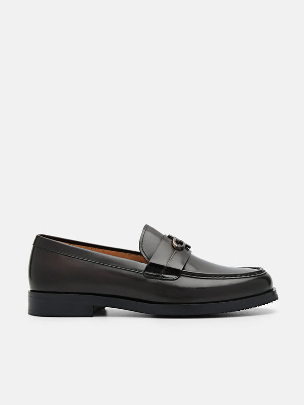 PEDRO Icon Leather Loafers - Dark Brown