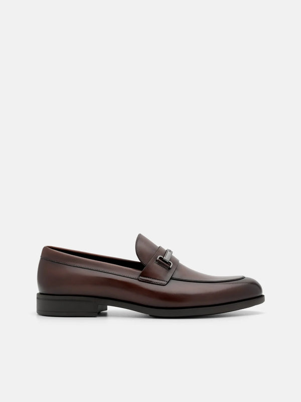 Altitude Leather Horsebit Loafers - Brown