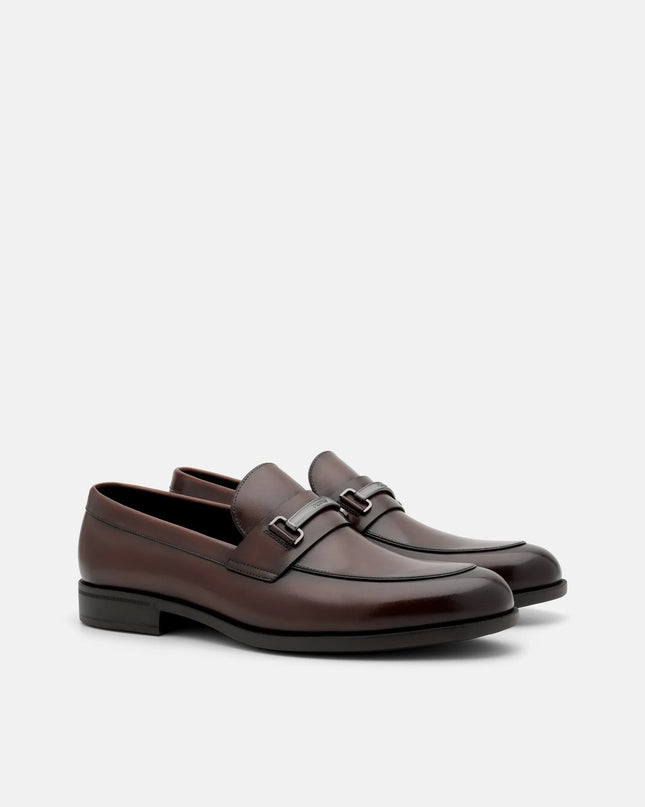 Altitude Leather Horsebit Loafers - Brown