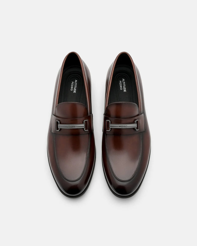 Altitude Leather Horsebit Loafers - Brown