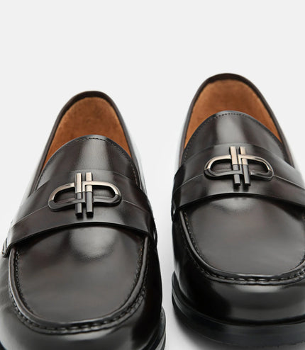 PEDRO Icon Leather Loafers - Dark Brown