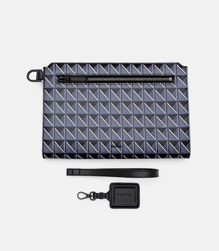 Bastian Axxis Clutch Bag - Blue Canvas