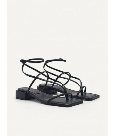 Jatte Strappy Sandals - Black