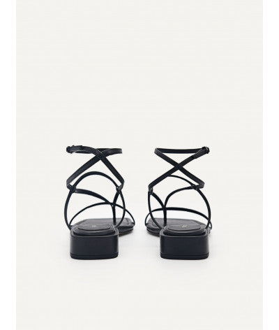 Jatte Strappy Sandals - Black
