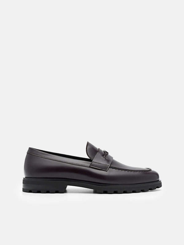 Leather Loafers - Mahogany