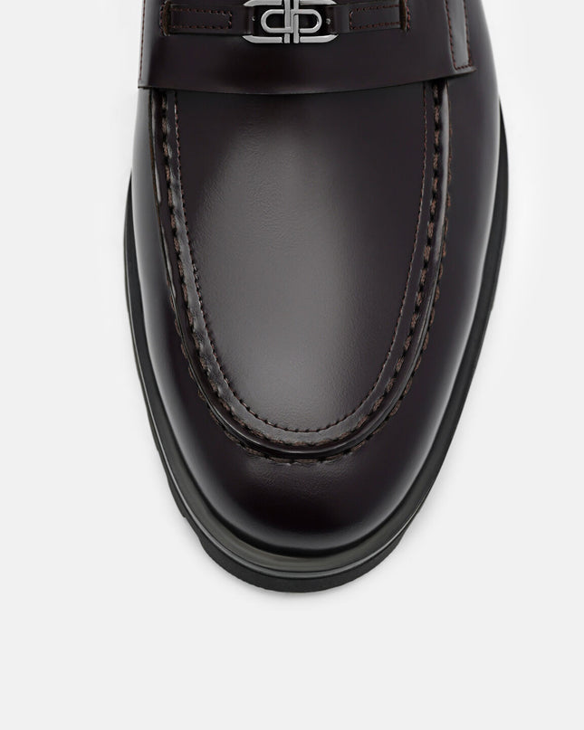 Leather Loafers - Mahogany