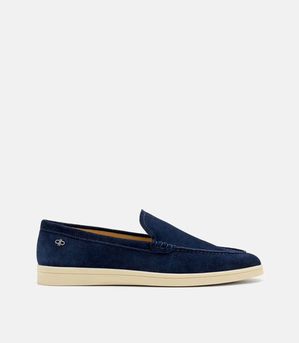 Roam Suede Loafers - Navy Suede