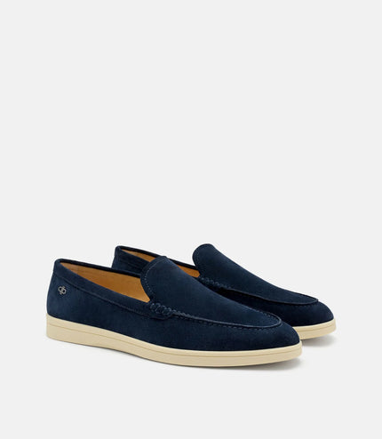 Roam Suede Loafers - Navy Suede