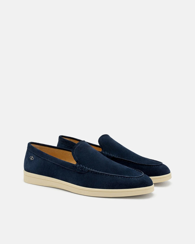 Roam Suede Loafers - Navy Suede