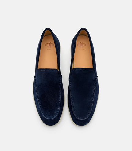 Roam Suede Loafers - Navy Suede