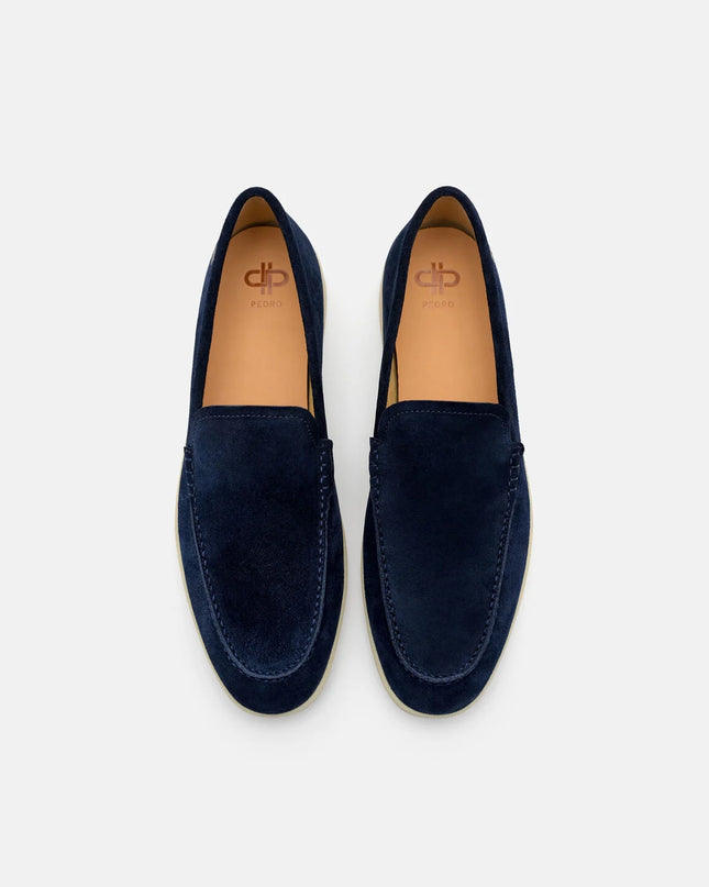 Roam Suede Loafers - Navy Suede