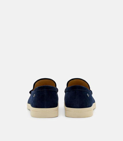 Roam Suede Loafers - Navy Suede