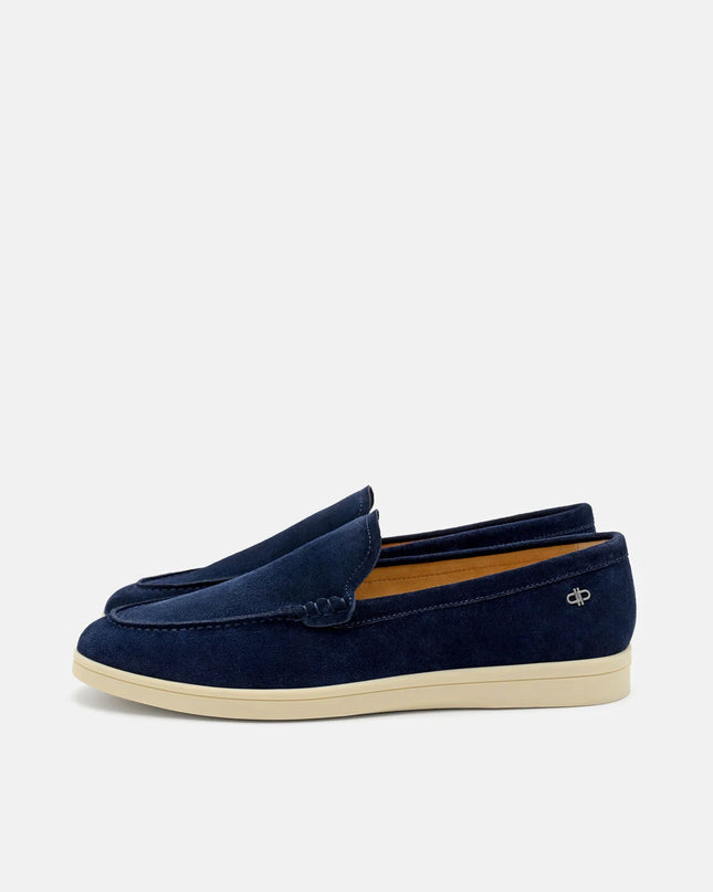 Roam Suede Loafers - Navy Suede