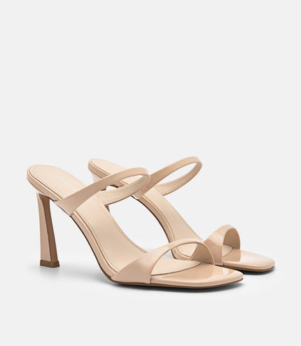 Mia Heel Sandals - Nude