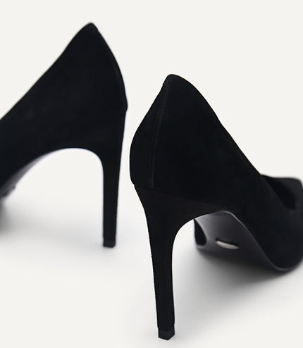 PEDRO Studio Ursula Leather Pumps - Black