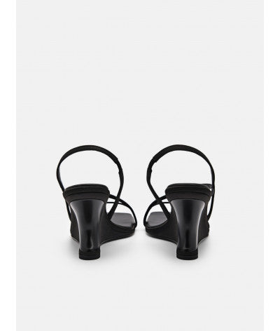 Oriana Wedge Sandals - Black