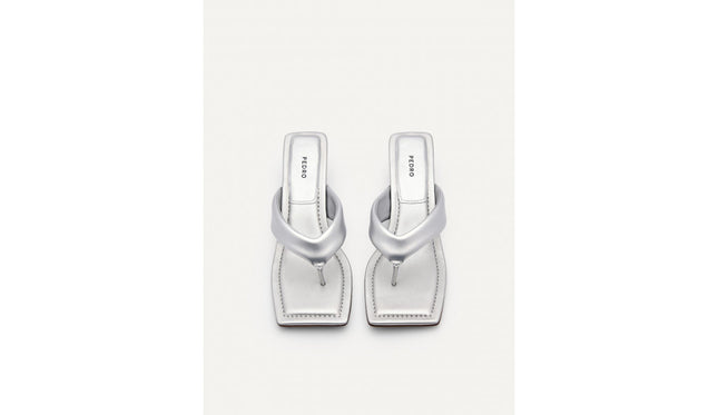 Vibe Heel Sandals - Silver