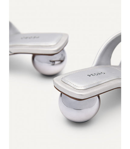 Vibe Heel Sandals - Silver