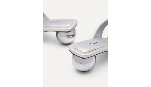 Vibe Heel Sandals - Silver